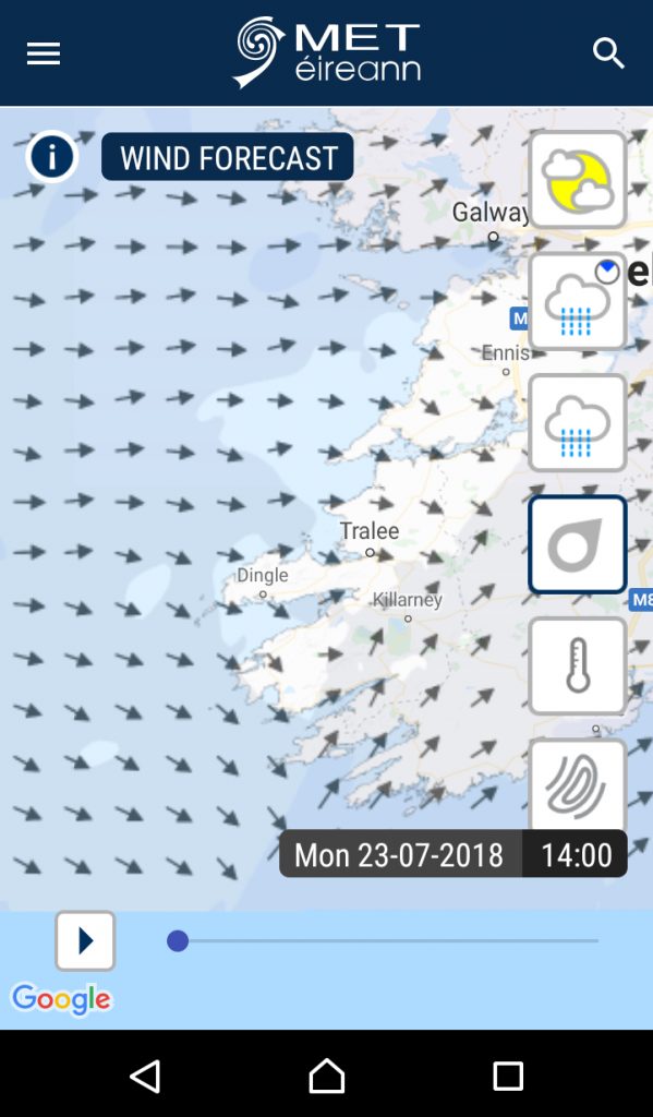 Website & App Help - Met Éireann - The Irish Meteorological Service