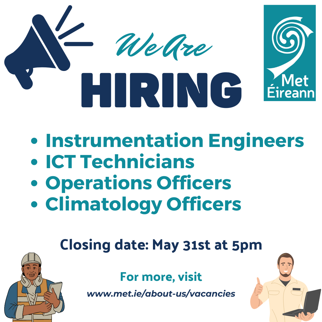 We Are Recruiting for Meteorological Officers - Met Éireann - The Irish ...