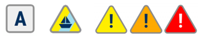 Met Éireann’s weather warning icons