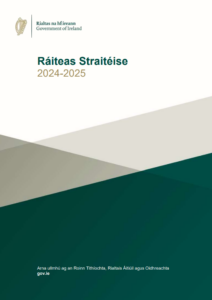 DHLGH Ráiteas Straitéise 2024-2025 front cover. Image links to DHLGH page