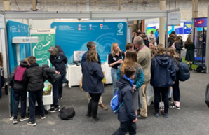 Visitors to the Met Éireann stand at BTYSTE 2025