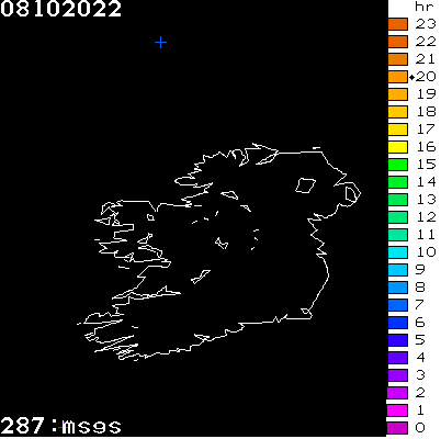 Lightning Report for Ireland on Saturday 08 October 2022