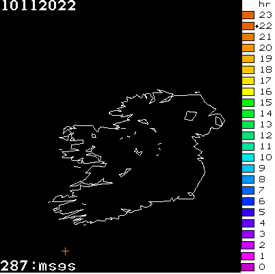 Lightning Report for Ireland on Thursday 10 November 2022