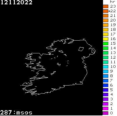 Lightning Report for Ireland on Saturday 12 November 2022