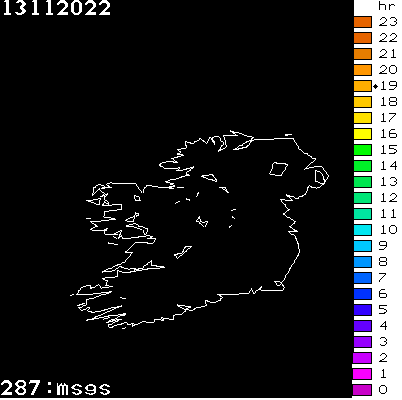 Lightning Report for Ireland on Sunday 13 November 2022