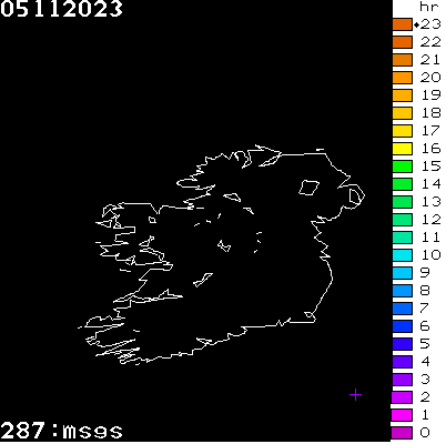 Lightning Report for Ireland on Sunday 05 November 2023