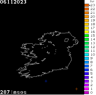 Lightning Report for Ireland on Monday 06 November 2023