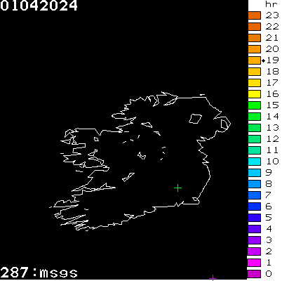 Lightning Report for Ireland on Monday 01 April 2024