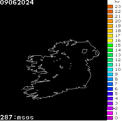 Lightning Report for Ireland on Sunday 09 June 2024