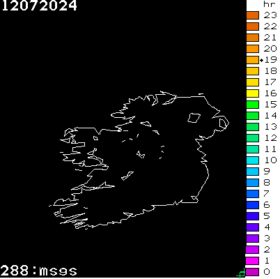 Lightning Report for Ireland on Friday 12 July 2024