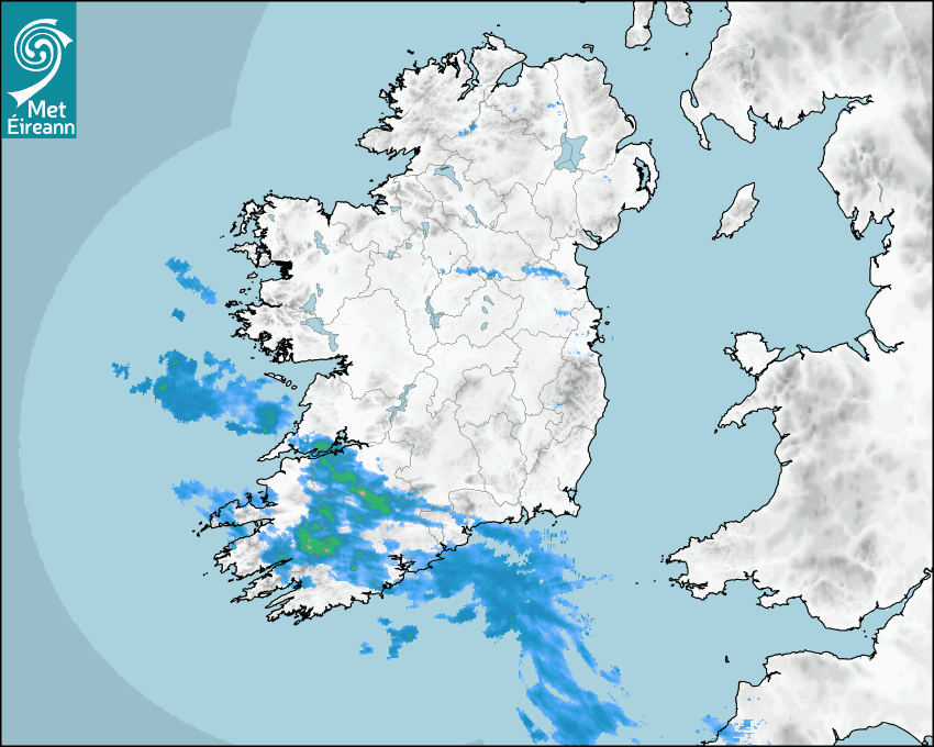 12 hour Rainfall Radar - Met Éireann - The Irish Meteorological Service